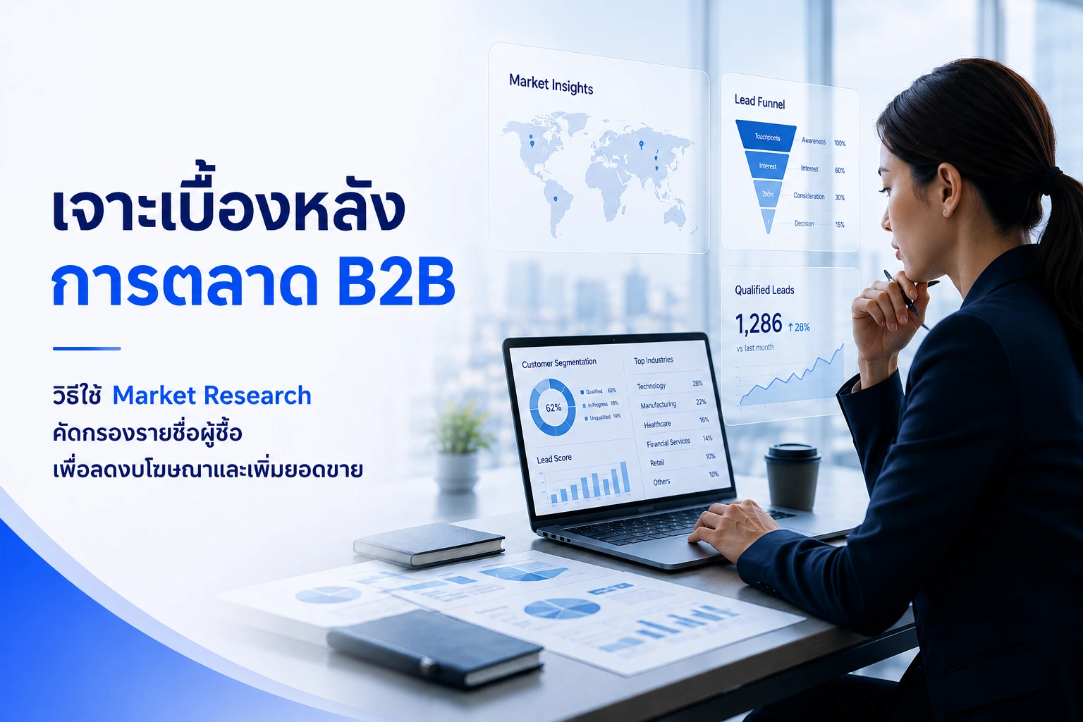 เจาะเบื้องหลังการตลาด B2B วิธีใช้ Market Research คัดกรองรายชื่อผู้ซื้อ เพื่อลดงบโฆษณาและเพิ่มยอดขาย