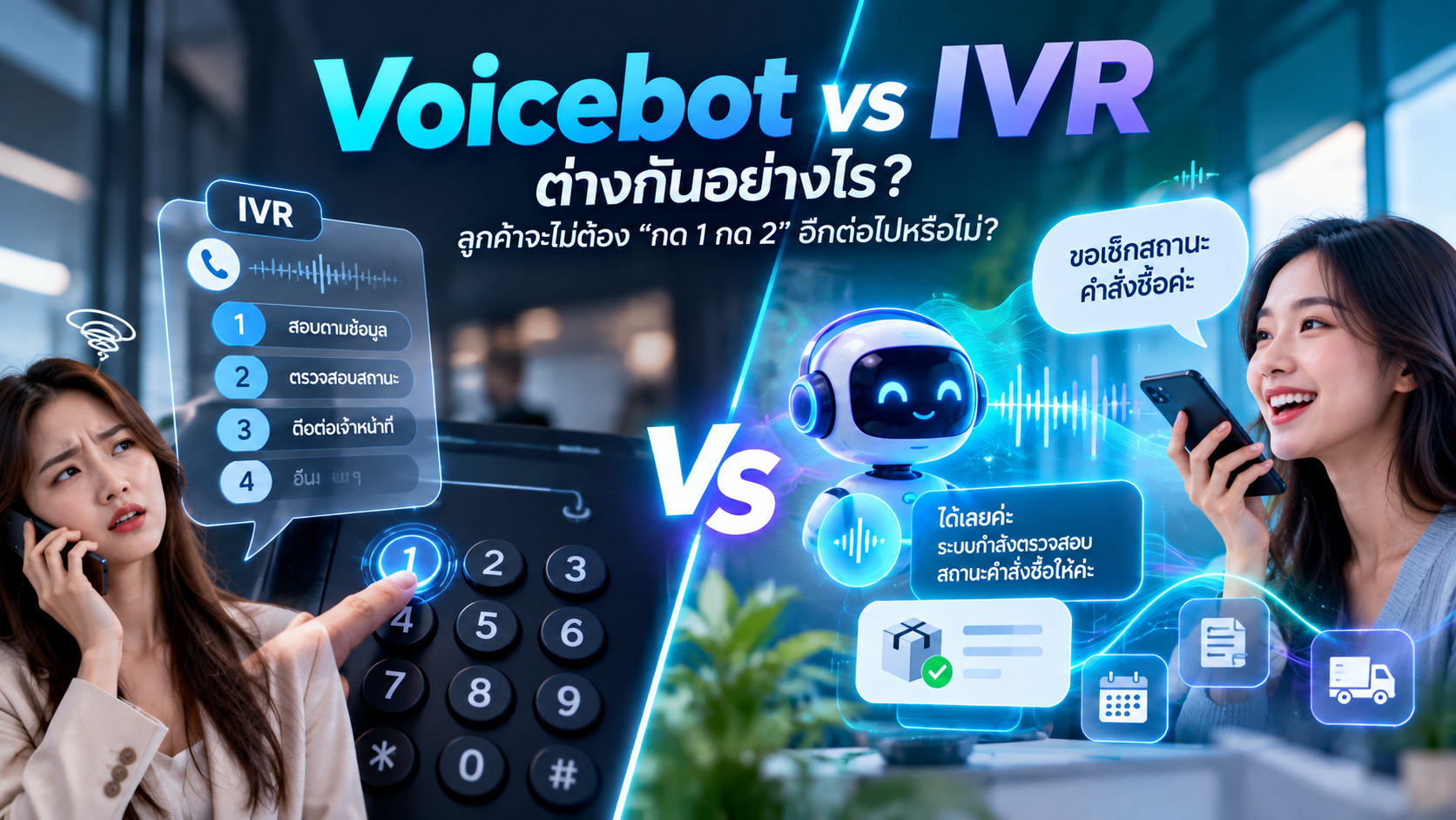 Voicebot vs IVR ต่างกันอย่างไร? ลูกค้าจะไม่ต้อง “กด 1 กด 2” อีกต่อไปหรือไม่